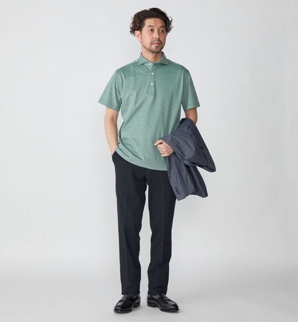 SHIPS「SHIPS：ALBINI 32ゲージ カノコ無地 ポロシャツ」|ポロシャツ|