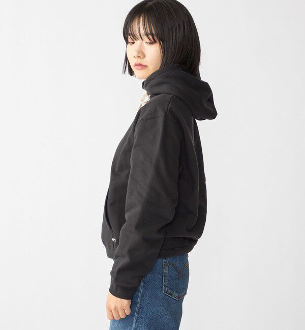 SHIPS「【WEB限定】SHIPS: マイクロ SHIPS 刺繍 ロゴ 裏毛 スウェット プルオーバーパーカー」|パーカー|