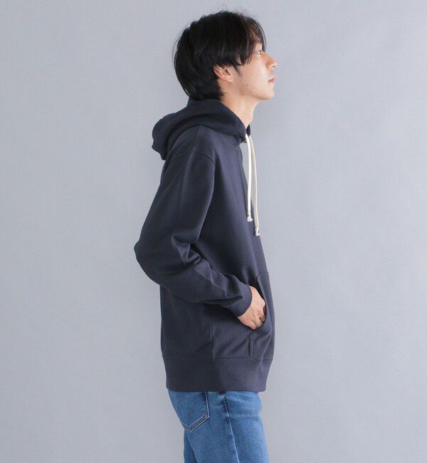 SHIPS「【WEB限定】SHIPS: マイクロ SHIPS 刺繍 ロゴ 裏毛 スウェット プルオーバーパーカー」|パーカー|