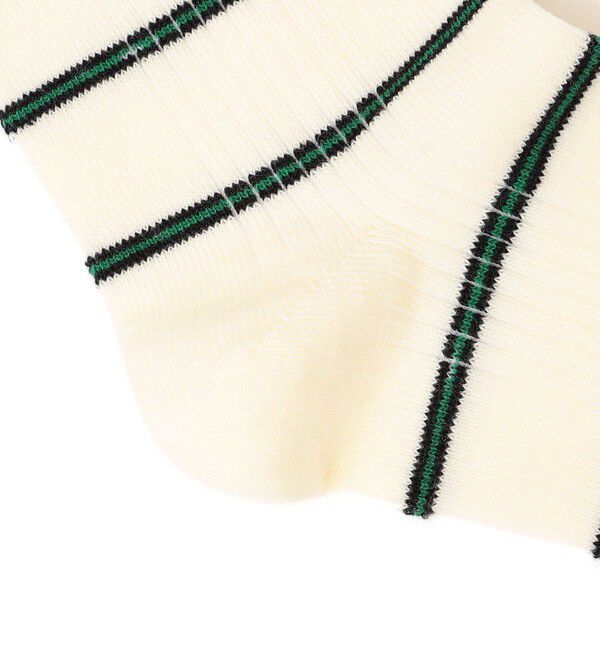 SHIPS any「Robert P.Miller: ボーダー リブ ソックス」|ソックス|