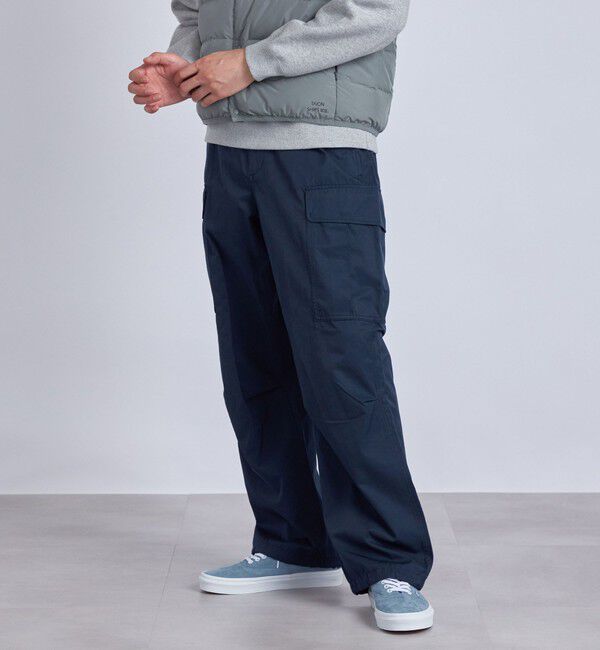 SHIPS any「SHIPS any: ライトツイル BDU イージー カーゴパンツ」|カーゴ|ネイビー