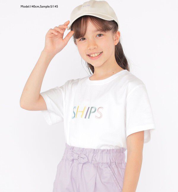 SHIPS KIDS「SHIPS KIDS:100～160cm / SHIPS ロゴ TEE」|Tシャツ・カットソー|