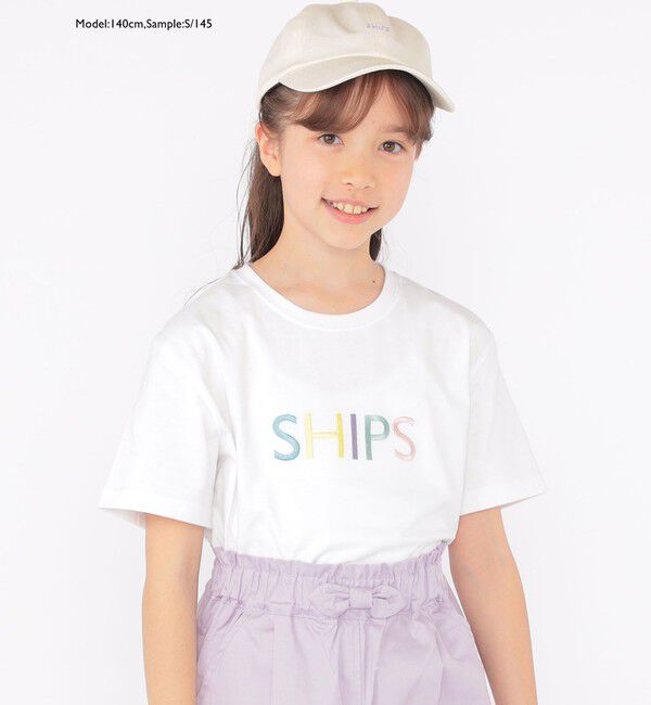 SHIPS KIDS「SHIPS KIDS:100～160cm / SHIPS ロゴ TEE」|Tシャツ・カットソー|