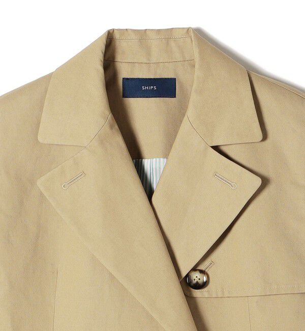 SHIPS for women「綿麻 カルゼ ダブルブレスト ジレ ◇」|ベスト・ジレ|