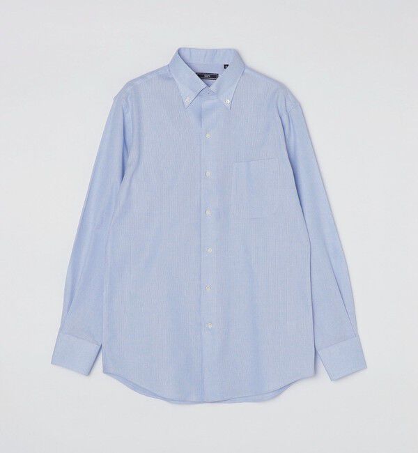 SHIPS「SHIPS: カラミ織り イタリアン ボタンダウン 無地 シャツ」|シャツ・ブラウス|