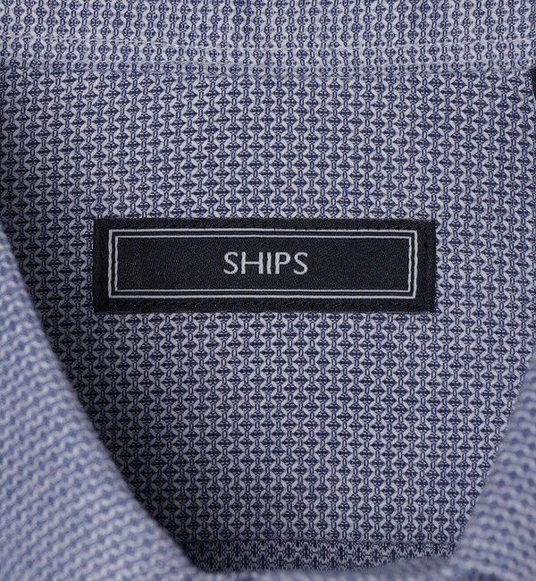 SHIPS「SHIPS: カラミ織り イタリアン ボタンダウン 無地 シャツ」|シャツ・ブラウス|