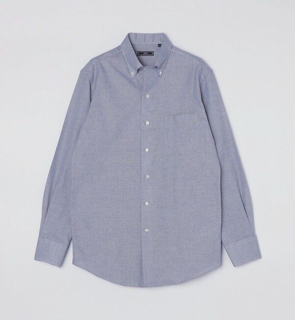 SHIPS「SHIPS: カラミ織り イタリアン ボタンダウン 無地 シャツ」|シャツ・ブラウス|