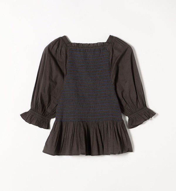 SHIPS any「SHIPS any: カラー シャーリング ボリューム スリーブ ブラウス」|シャツ・ブラウス|