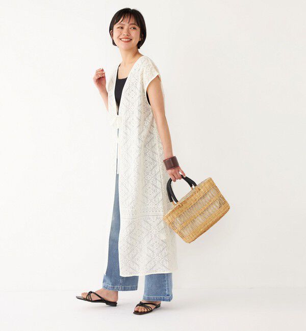 SHIPS Colors 「SHIPS Colors:〈洗濯機可能〉デニム ワイド パンツ3◇」|デニム|