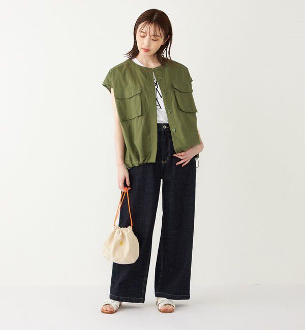 SHIPS Colors 「SHIPS Colors:〈洗濯機可能〉デニム ワイド パンツ3◇」|デニム|