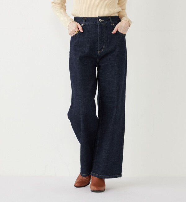 SHIPS Colors 「SHIPS Colors:〈洗濯機可能〉デニム ワイド パンツ3◇」|デニム|