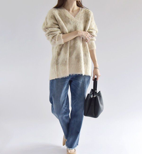 quaranciel「quaranciel:〈洗濯機可能〉ハンサム テーパード デニム パンツ」|デニム|