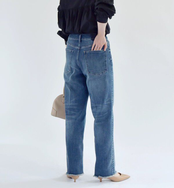 quaranciel「quaranciel:〈洗濯機可能〉ハンサム テーパード デニム パンツ」|デニム|