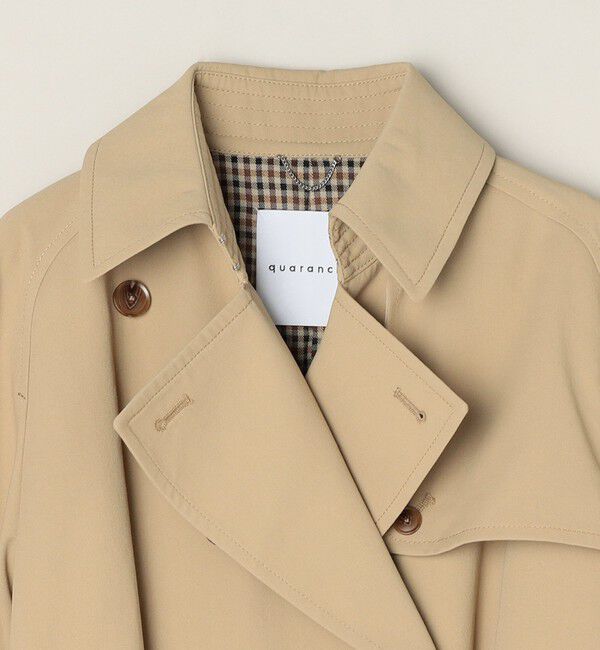 quaranciel「quaranciel:〈洗濯機可能〉ハンサム トレンチ コート」|トレンチコート|