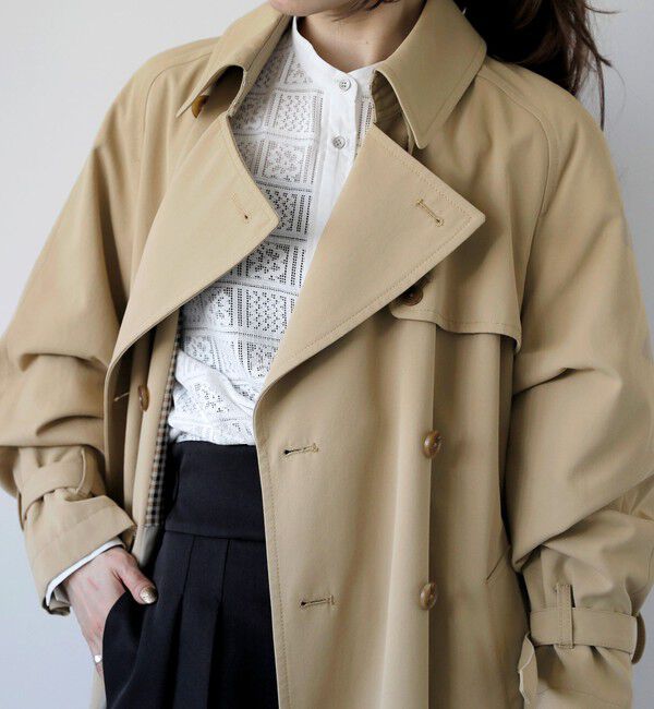 quaranciel「quaranciel:〈洗濯機可能〉ハンサム トレンチ コート」|トレンチコート|