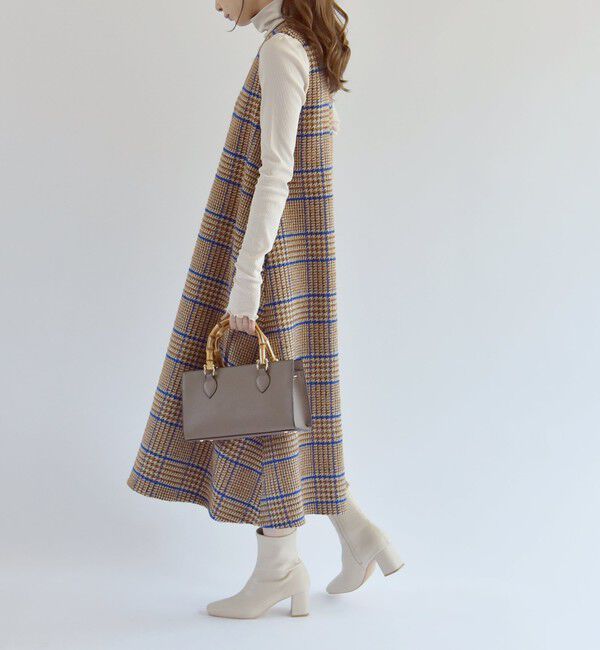 quaranciel「quaranciel:〈洗濯機可能〉 デリケート リブ シアー タートルネック」|Tシャツ・カットソー|