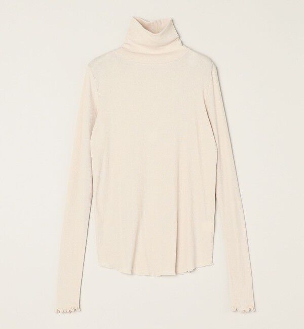 quaranciel「quaranciel:〈洗濯機可能〉 デリケート リブ シアー タートルネック」|Tシャツ・カットソー|