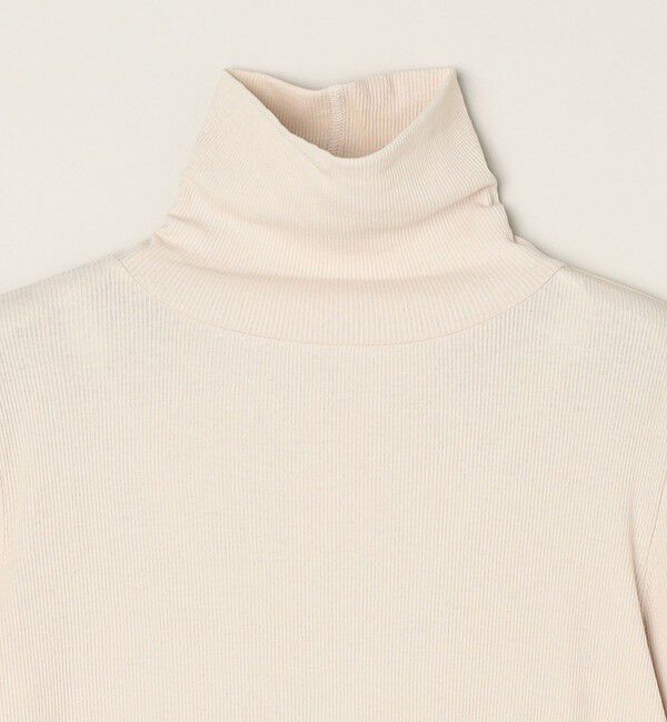 quaranciel「quaranciel:〈洗濯機可能〉 デリケート リブ シアー タートルネック」|Tシャツ・カットソー|