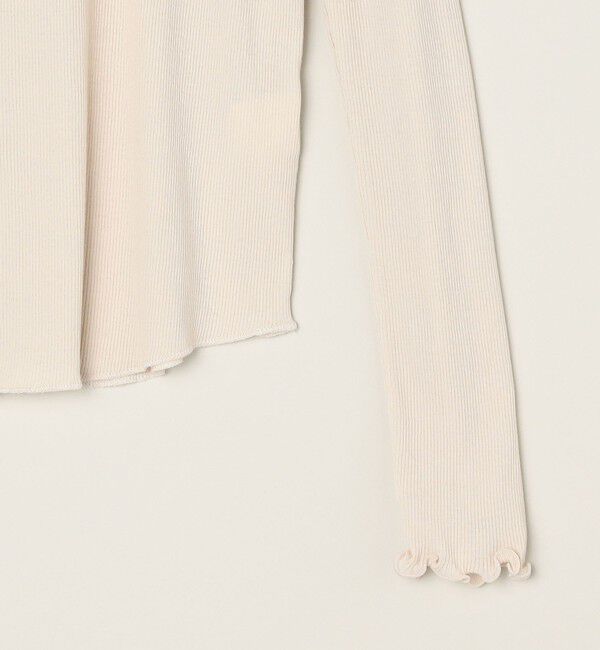 quaranciel「quaranciel:〈洗濯機可能〉 デリケート リブ シアー タートルネック」|Tシャツ・カットソー|