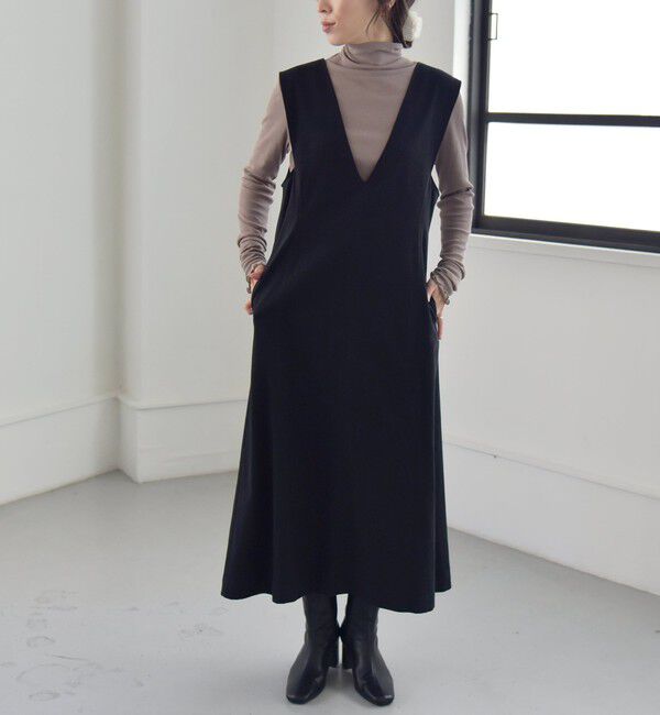 quaranciel「quaranciel:〈洗濯機可能〉 デリケート リブ シアー タートルネック」|Tシャツ・カットソー|