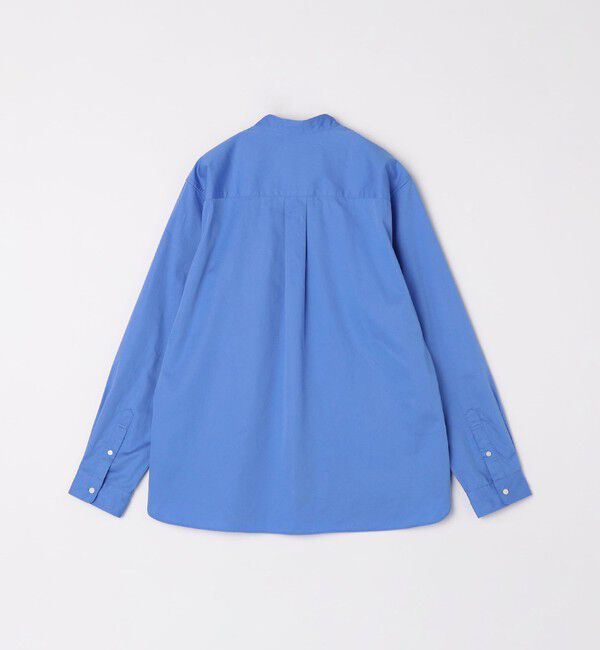 SHIPS any「SHIPS any: ストライプ / ソリッド リラックス バンドカラー シャツ 25AW◇」|シャツ・ブラウス|