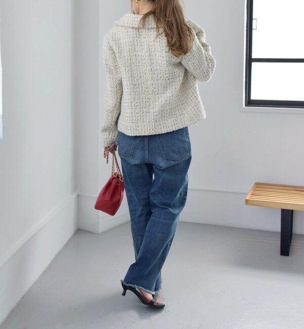 quaranciel「quaranciel: ファンシー ツイード ステンカラー ジャケット」|その他|