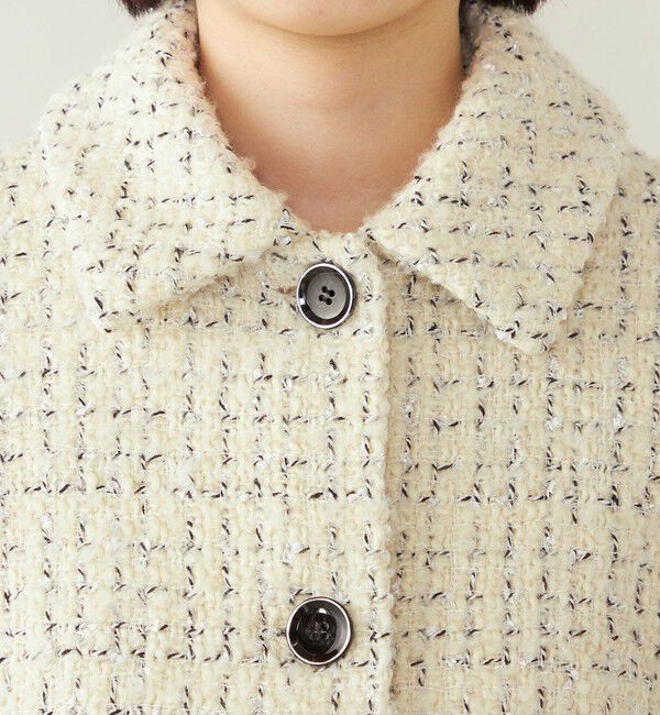 quaranciel「quaranciel: ファンシー ツイード ステンカラー ジャケット」|その他|