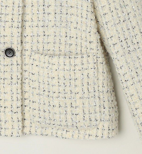 quaranciel「quaranciel: ファンシー ツイード ステンカラー ジャケット」|その他|