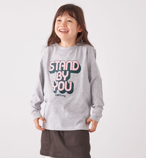 SHIPS any「SHIPS any: タイポグラフィー プリント ロンT<KIDS>◇」|Tシャツ・カットソー|