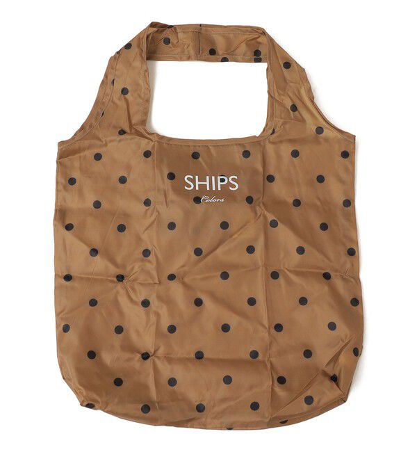 SHIPS Colors 「SHIPS Colors:〈手洗い可能〉リサイクル エコバッグ (M)」|エコバッグ|キャメル