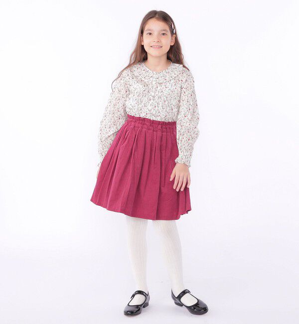 SHIPS KIDS「SHIPS KIDS:140～150cm / リバティ 長袖 ブラウス」|シャツ・ブラウス|