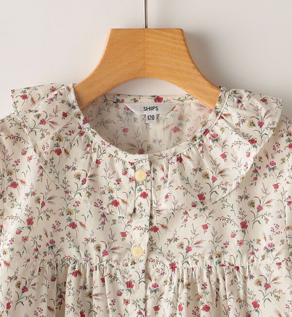SHIPS KIDS「SHIPS KIDS:140～150cm / リバティ 長袖 ブラウス」|シャツ・ブラウス|