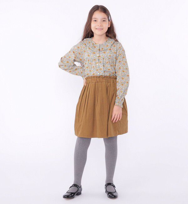 SHIPS KIDS「SHIPS KIDS:140～150cm / リバティ 長袖 ブラウス」|シャツ・ブラウス|