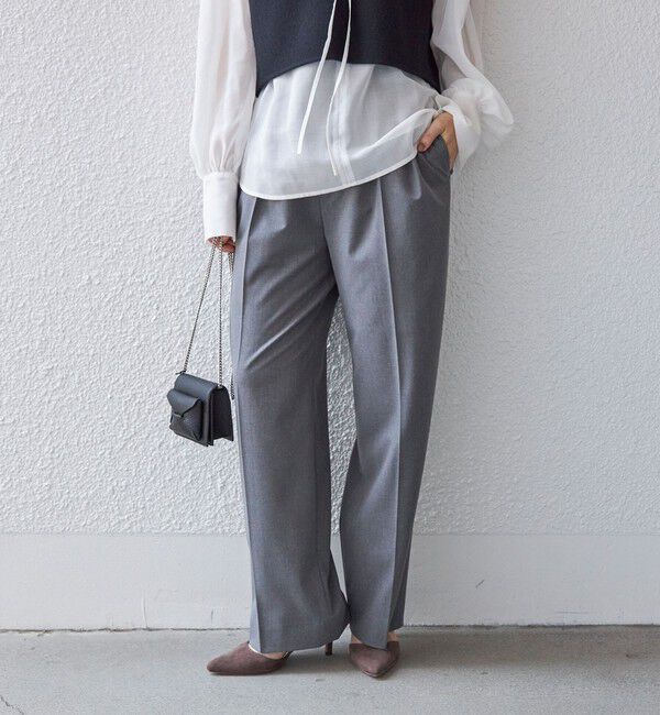 SHIPS for women「〈手洗い可能〉2タック トラウザー パンツ」|その他|