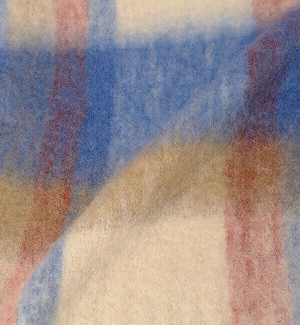 SHIPS any「PANKAJ:〈手洗い可能〉ウール ミックス チェック ボリューム ストール」|ストール|