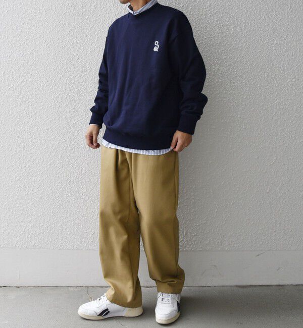 SHIPS any「【WEB限定】SHIPS any: アイビーライク ワンポイント 刺繍 ロゴ スウェット 24FW◇」|スウェット・ジャージ|