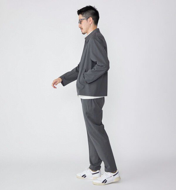 SHIPS「SHIPS: 〈セットアップ対応〉スーパー140 リラックス ジップアップ ブルゾン」|ブルゾン・スタジャン|