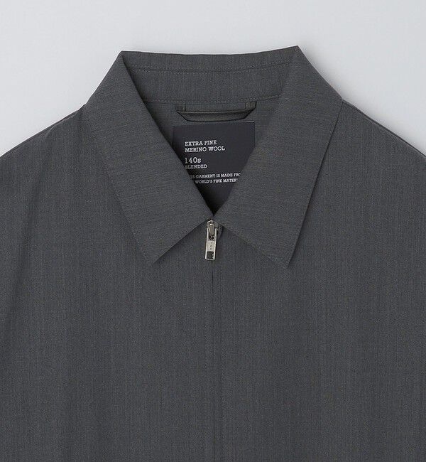 SHIPS「SHIPS: 〈セットアップ対応〉スーパー140 リラックス ジップアップ ブルゾン」|ブルゾン・スタジャン|