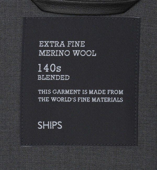 SHIPS「SHIPS: 〈セットアップ対応〉スーパー140 リラックス ジップアップ ブルゾン」|ブルゾン・スタジャン|