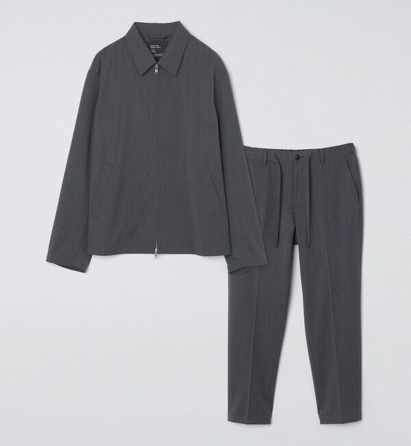 SHIPS「SHIPS: 〈セットアップ対応〉スーパー140 リラックス ジップアップ ブルゾン」|ブルゾン・スタジャン|