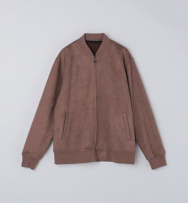 SHIPS Colors 「SHIPS Colors:〈手洗い可能〉フェイクスエード ボマー ジャケット」|ブルゾン・スタジャン|ブラウン
