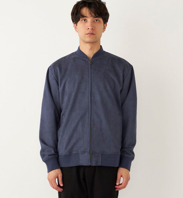 SHIPS Colors 「SHIPS Colors:〈手洗い可能〉フェイクスエード ボマー ジャケット」|ブルゾン・スタジャン|