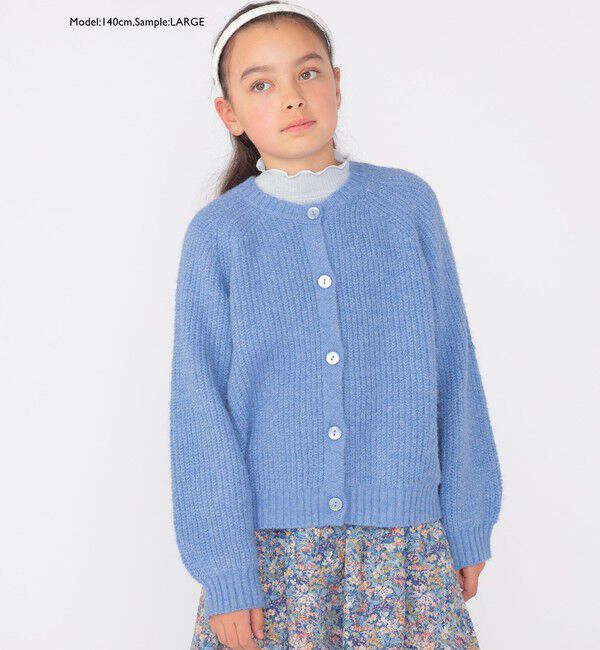 SHIPS KIDS「SHIPS KIDS:100～140cm / ＜手洗い可能＞ 5G 畔ニット カーディガン」|カーディガン|