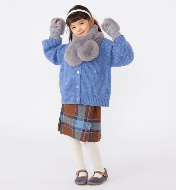 SHIPS KIDS「SHIPS KIDS:100～140cm / ＜手洗い可能＞ 5G 畔ニット カーディガン」|カーディガン|