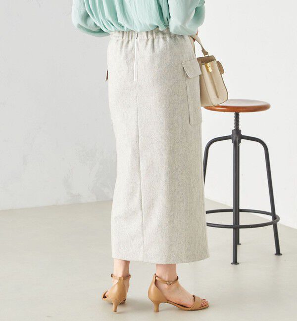 SHIPS for women「リサイクル ウール混 ポケット タイト スカート」|スカート|