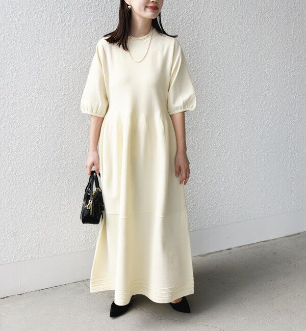 SHIPS for women「*〈着丈が選べる / 手洗い可能〉ペプラム ニット ワンピース 」|ワンピース|