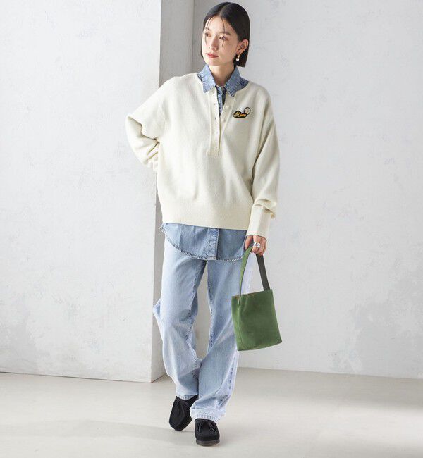 SHIPS for women「〈洗濯機可能〉ストレート フィット デニム パンツ」|デニム|