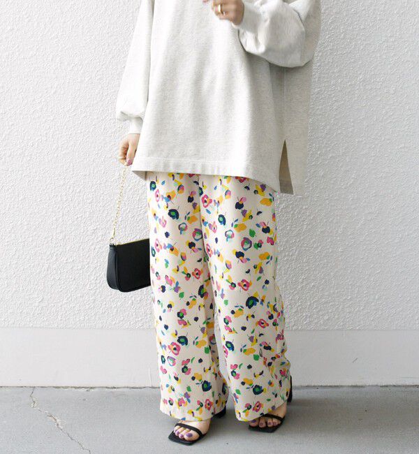 SHIPS any「SHIPS any:〈洗濯機可能〉SPRINTEX フラワー プリント ワイド イージー パンツ」|その他|