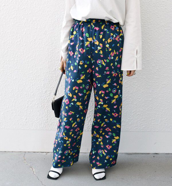 SHIPS any「SHIPS any:〈洗濯機可能〉SPRINTEX フラワー プリント ワイド イージー パンツ」|その他|