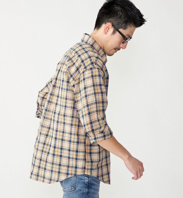 SHIPS「SHIPS: コットンリネン マドラスチェック ボタンダウン 長袖 シャツ」|シャツ・ブラウス|